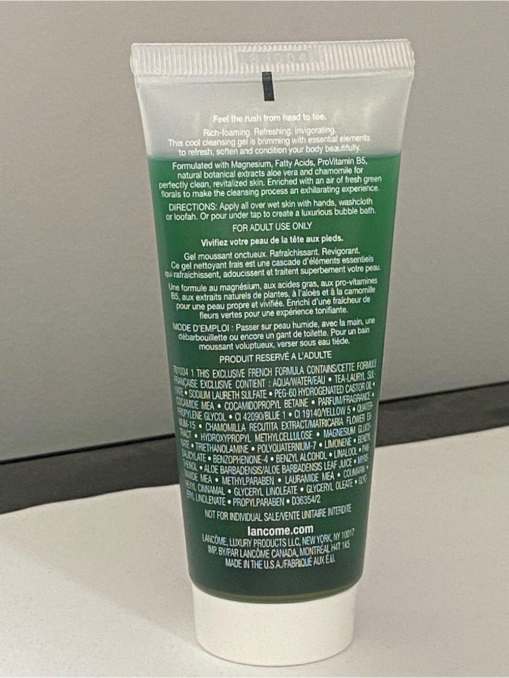 Lancôme Savon Fraîchelle Invigorating Body Cleansing Gel - Green - Picture 2 of 4